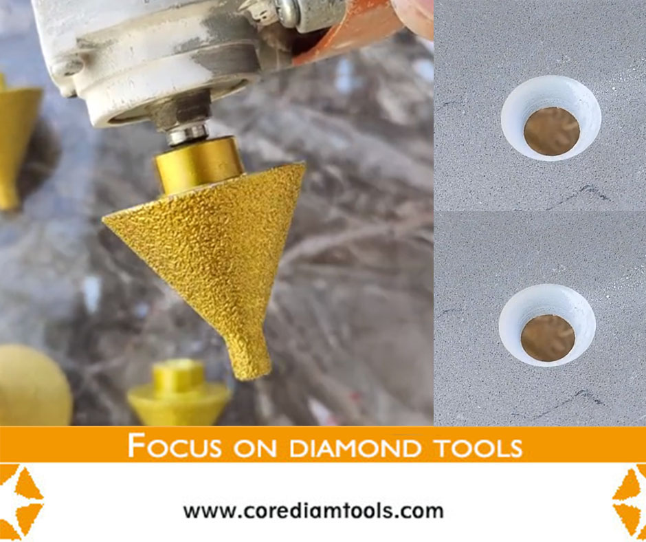CorediamtoolsHQ's tweet image. Vacuum brazed cone core bits for stone drilling and chamfering
#stonedrilling #corebits #vacuumbrazeddrill