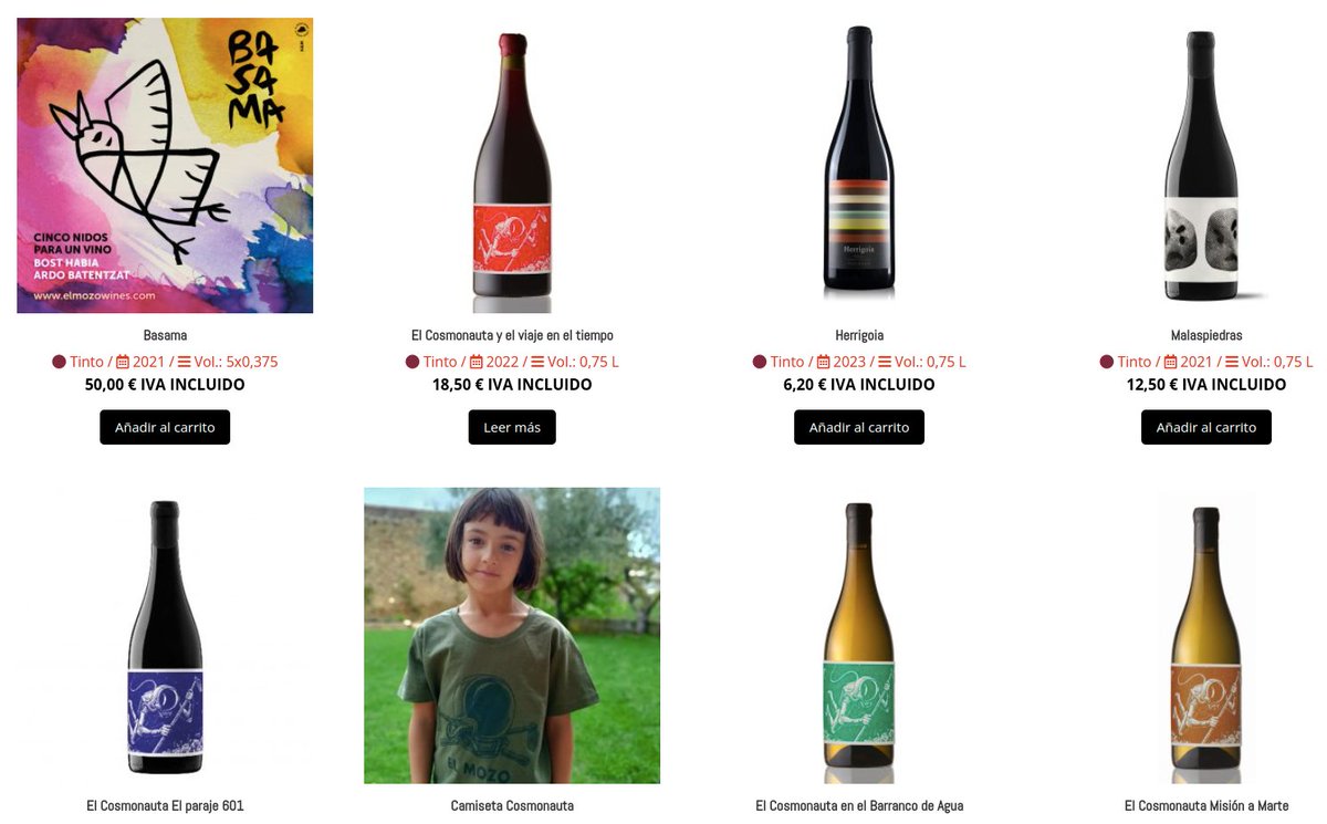 🎉 ¡Tenemos disponibles los 6 vinos que elaboramos en nuestra tienda online! 🍷 

No te pierdas esta oportunidad única. Usa el cupón FamiliaElMozo y obtén un 20% de descuento en tu compra. ¡Corre, que la promoción es por tiempo limitado! 

🛒 👉 tienda.elmozowines.com