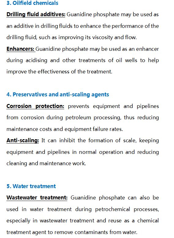 Fangyuan4911's tweet image. Guanidine phosphate CAS No.5423-22-3, used in oilfield. As a kind of catalyst, additive and drilling fluid.

#Guanidinephosphate 
#Oilextraction 
#drillingfluid 
#Oilfieldchemicals 
#Petrochemicals
#Catalystadditives 
#Watertreatment 
#OilfieldSolutions 
#Lubricants