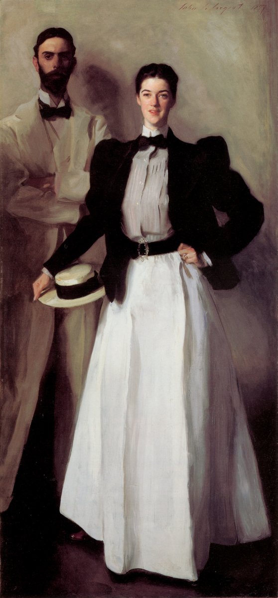 artistsargent's tweet photo. Mr. and Mrs. Isaac Newton Phelps Stokes https://t.co/Rj9pO684nN https://t.co/7v6uSLmoIW