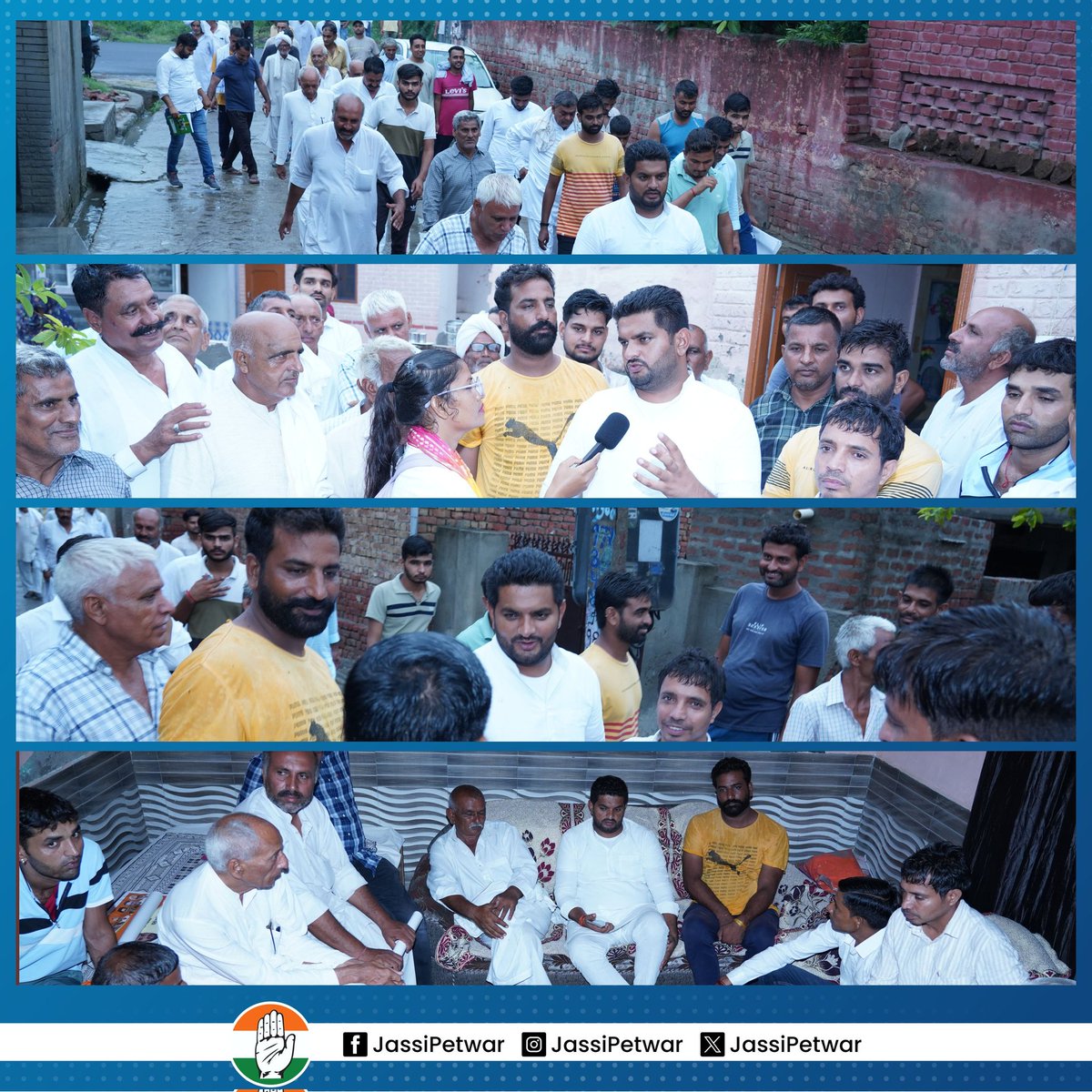Jassipetwar_inc's tweet photo. स्नेह, समर्थन और विश्वास..!

"हरियाणा माँगे हिसाब" व "चलो पंचायत चलो वार्ड" कार्यक्रम के तहत कल गाँव ढाणी ब्राह्मण, गुज्जरबाड़ा व सिसाय खेड़ा में जनसंपर्क कर ग्रामीणों से आशीर्वाद प्राप्त किया। 

@DeependerSHooda 
@BhupinderShooda 
@INCHaryana https://t.co/3i4bmDO4bP
