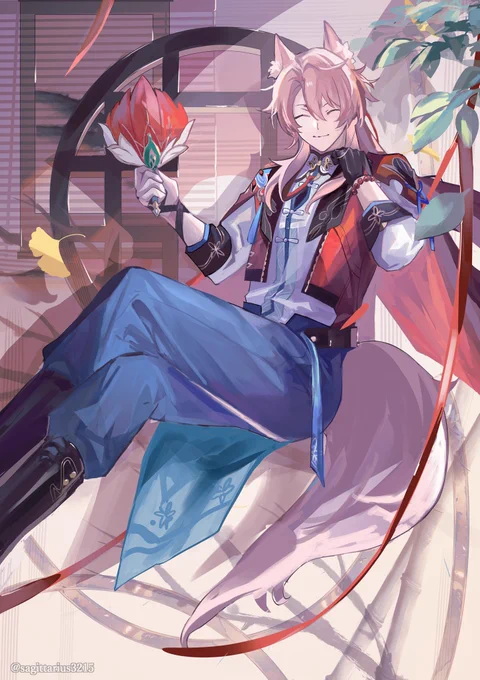 桃色狐の椒丘さん#HonkaiStaiRail #Jiaoqiu 