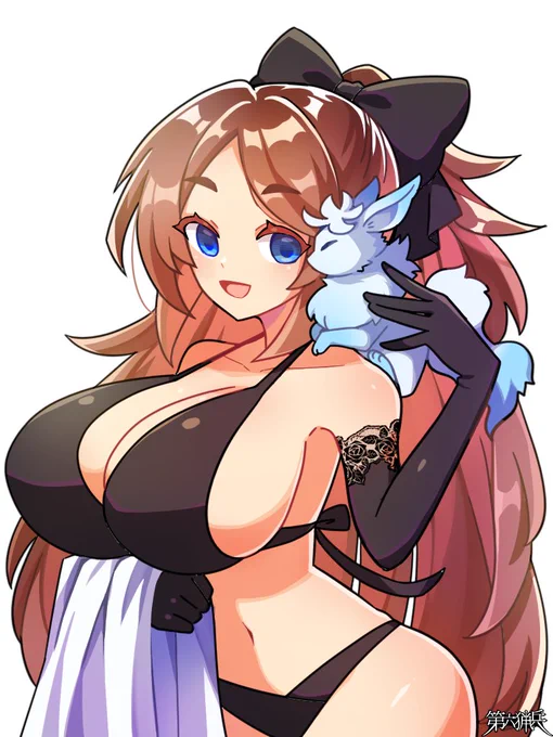 【PBW】バストアップのご依頼!水着をデザインさせて頂いたソフィアさんを再度描かせて頂いたのと、氷系の魔法術士さんをデザインさせて頂きました!『第六猟兵』 (C)ソフィア・アンバーロン様 /トミーウォーカー『第六猟兵』 (C)魔法術士・マジシャン様 /トミーウォーカー 