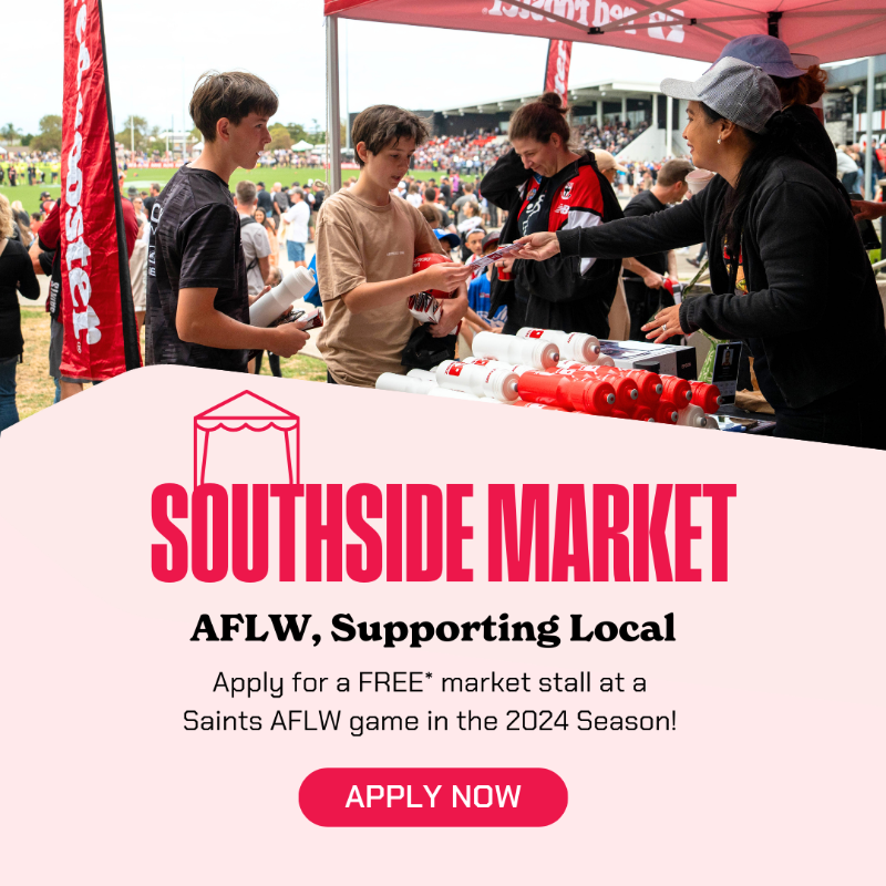 stkildafc's tweet photo. Would you like to share your business with some of the most passionate supporters in the AFL? 👋

We want to connect with you!

This AFLW Season, we’re opening up the opportunity for locally-run small businesses to have a big impact at our game days. 

Find out more 👇