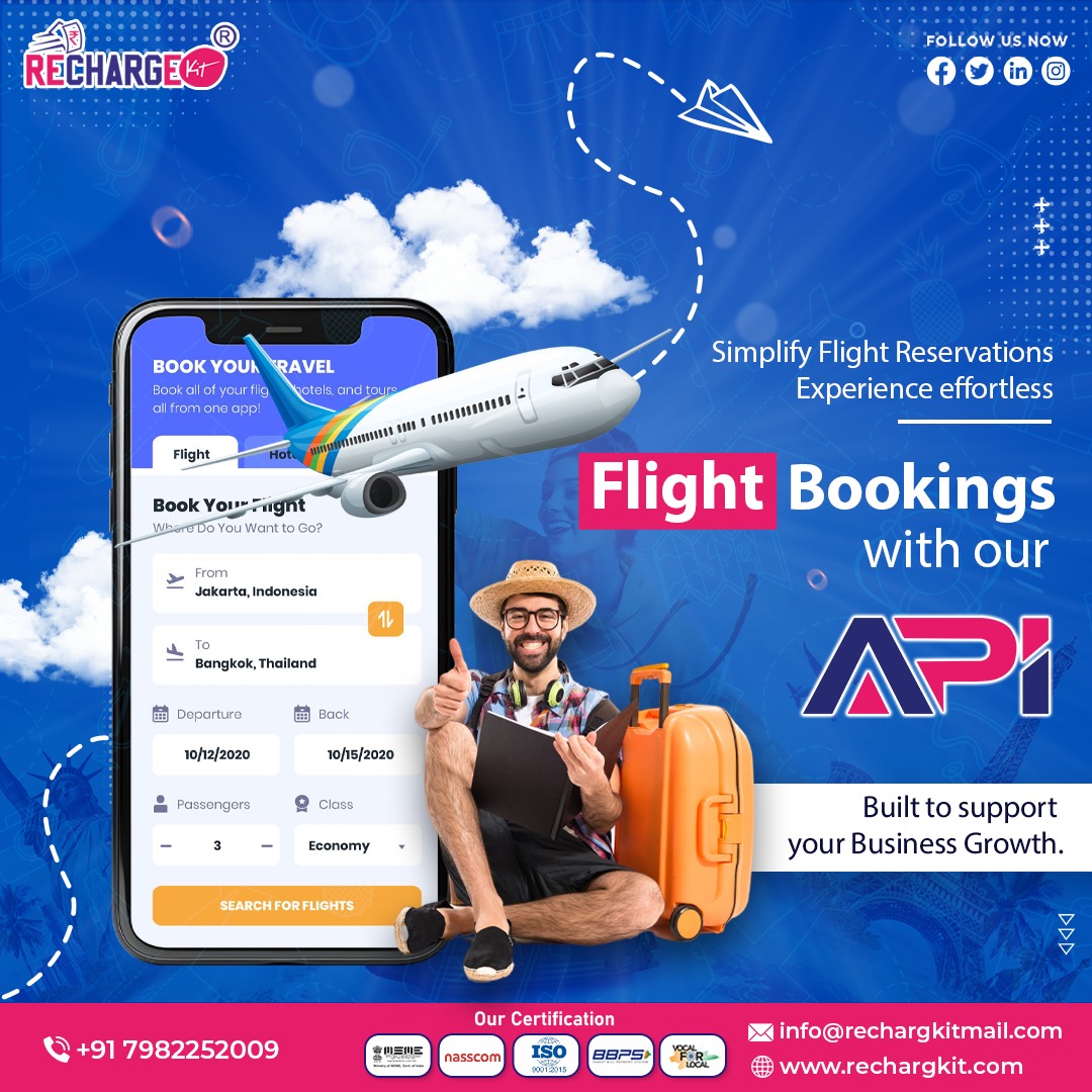 RechargeKit's tweet image. Take your business to new heights! With Rechargekit&apos;s Flight Booking API, simplify reservations and provide seamless travel experiences for your customers. Ready to fly?
rechargkit.com

#BusinessGrowth #TravelTech #RechargekitAPI #TravelBusiness #FlightBooking #TravelAPI