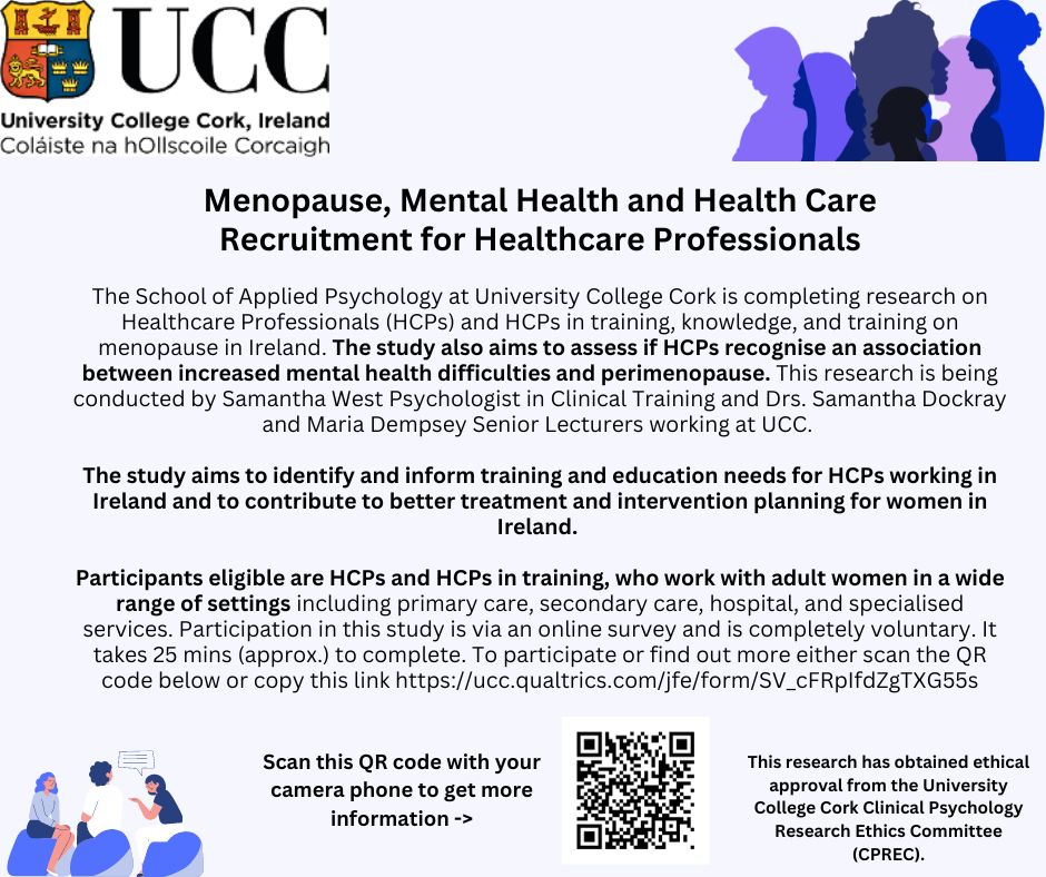 🌱 Are you a Healthcare Professional working w/ adult women in Ireland?  If so, we'd appreciate your contribution to this research being done by by Samantha West w/ @SamanthaDockray &amp; <a href="/Maria_Dempsey_/">Maria_Dempsey_</a>
More info t.ly/-l0Jc