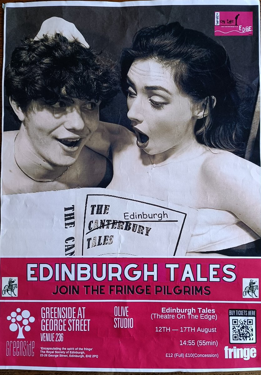 More reviews from the audience!
"This modern retelling of Chaucer's Canterbury Tales loses none of the bawdiness of the original. A thoroughly enjoyable and hilarious romp." - Allan

#UnleashYourFringe #edfringe #theatre #drama #comedy #poetry #literature #Hull 

<a href="/hull_libraries/">Hull Libraries</a>