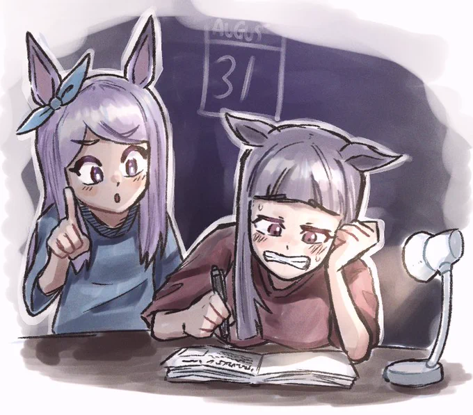 宿題が終わらないゴルシ風が治ったと思ったら今度はものもらいに目をやられて絵がかけませんでした...辛い 