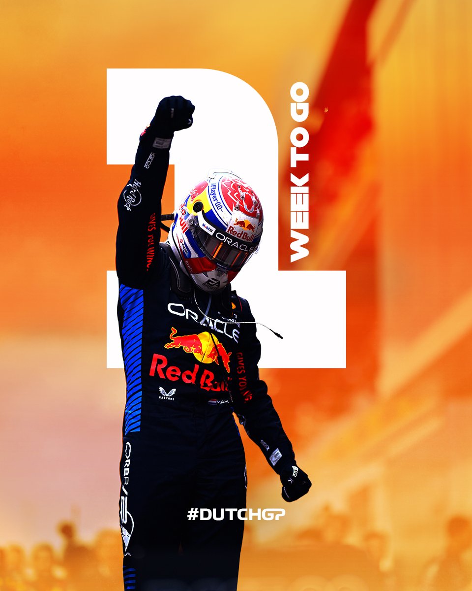 1️⃣ week to go. See you soon F1! 🔥

#DutchGP #F1 #Formula1