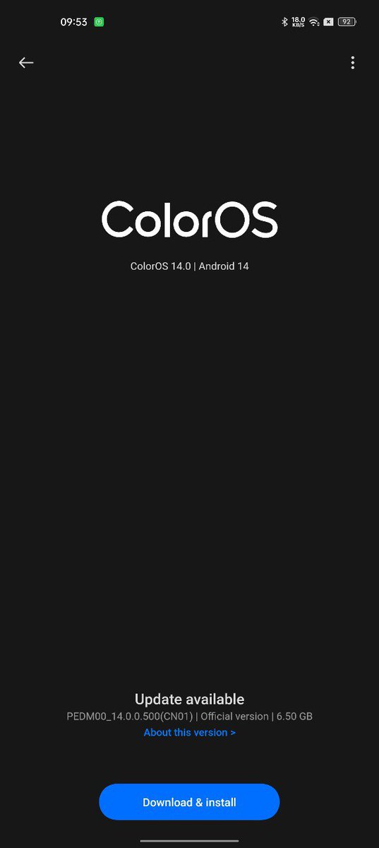 fabrizio_degni's tweet photo. What a news! My #CN #OPPOFindX3 White Edition is downloading the #ColorOS14!

#OPPO https://t.co/Mm9glWxx7A