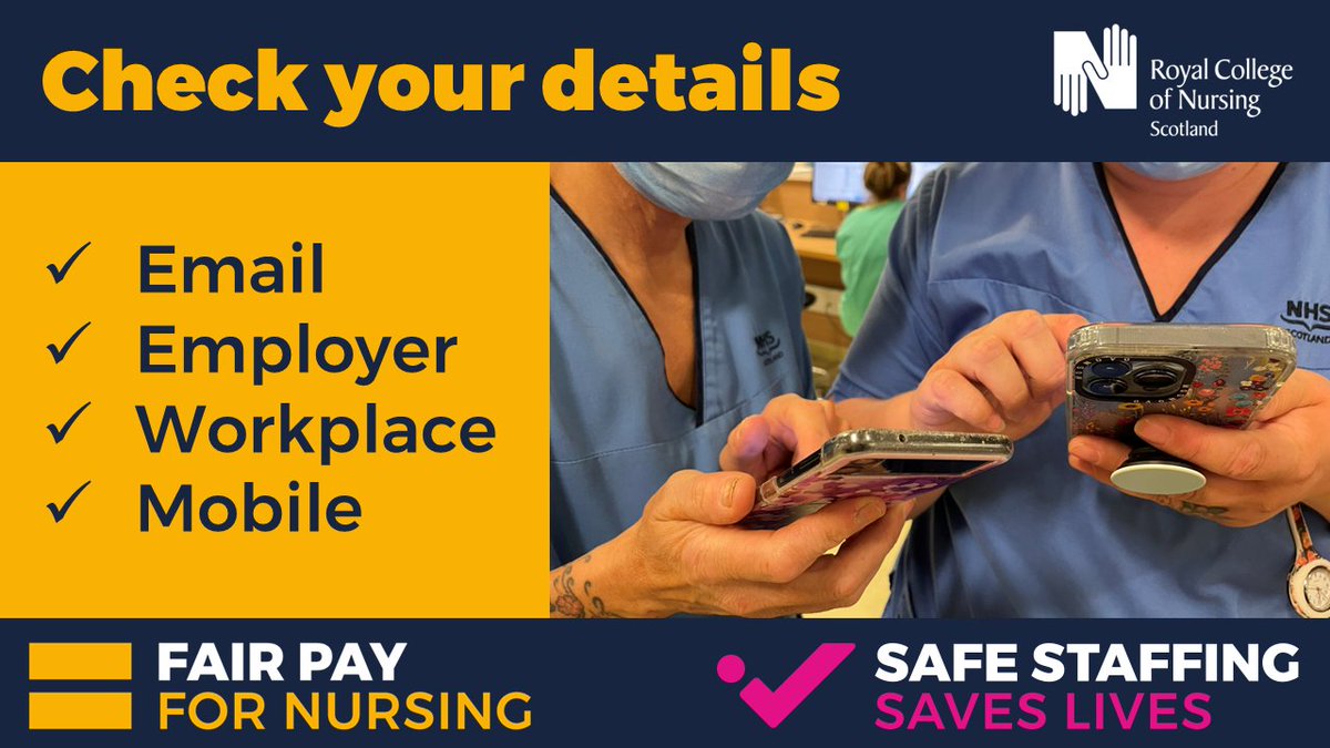 NHS pay negotiations for 2024-25 are progressing and we’ll be meeting again next week with a view to concluding negotiations.

When a pay offer comes, you’ll be consulted, Please log in to MyRCN to make sure your information is current.

my.rcn.org.uk