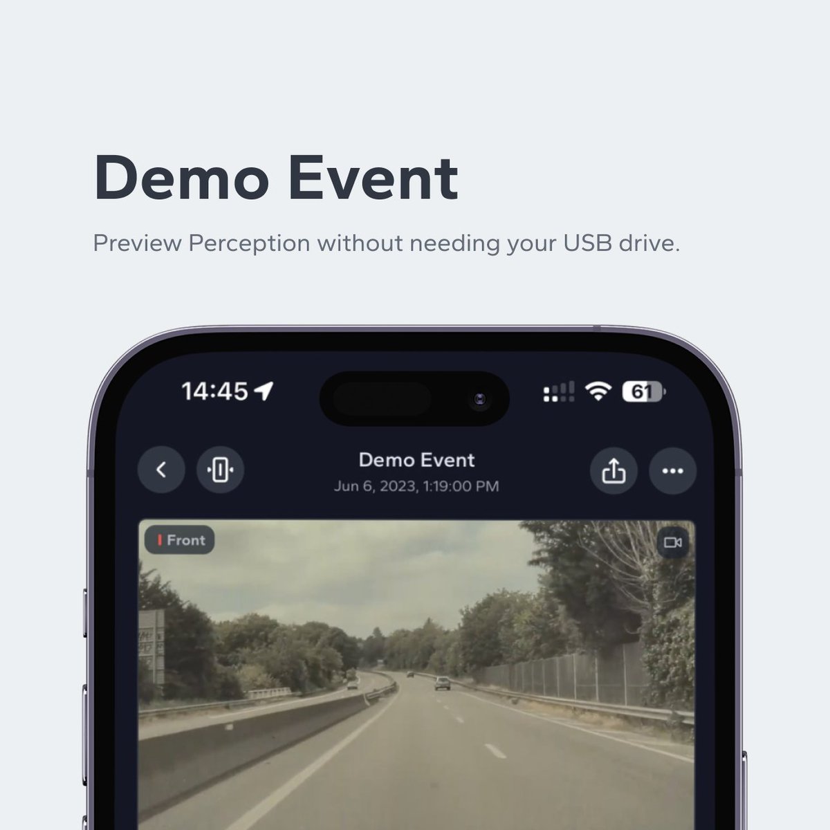 _PerceptionApp's tweet photo. New in Perception v2.1.0 - check out Perception without needing your own USB drive with our Demo Event ✨

Check out Perception and view, store, trim, manage and share your TeslaCam events: https://t.co/bIBRaqlWxT https://t.co/anCkFPe4ym