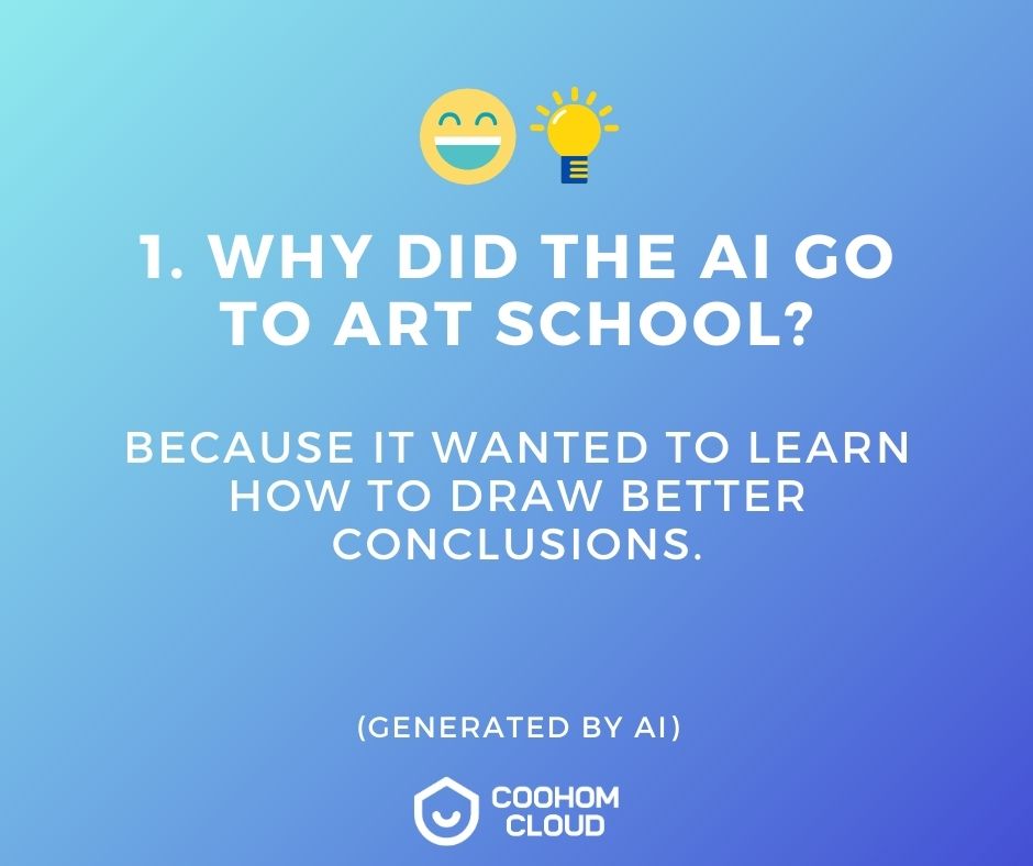 Coohom_Cloud's tweet photo. 🎉Grab your chuckles, it's National Tell A Joke Day! Why should humans have all the fun? Let #AI tickle your funny bone!😜🤖
How do you like its sense of humor? Comment below and let's get a LOL going!🤣

#NationalTellAJokeDay #AIFun #LLMs #Robots https://t.co/0rVNPaSLFH