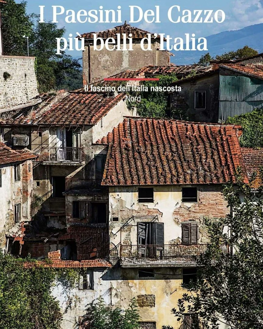 EmmeBi's tweet photo. In tempi di narrazioni farlocche e aspettative disattese, l’autenticità è ciò che tutti noi ricerchiamo, quello che distingue il viaggiatore dal turista. Oggi si può trovare autenticità e disservizi a 50 km da casa. 
“I #paesinidelcazzo più belli d’Italia” Nord Edition. https://t.co/kyz5ZhmizN