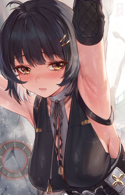 「ちょ、ちょっと休憩。。。💦」

#WutheringWaves #鸣潮 #漂泊者 