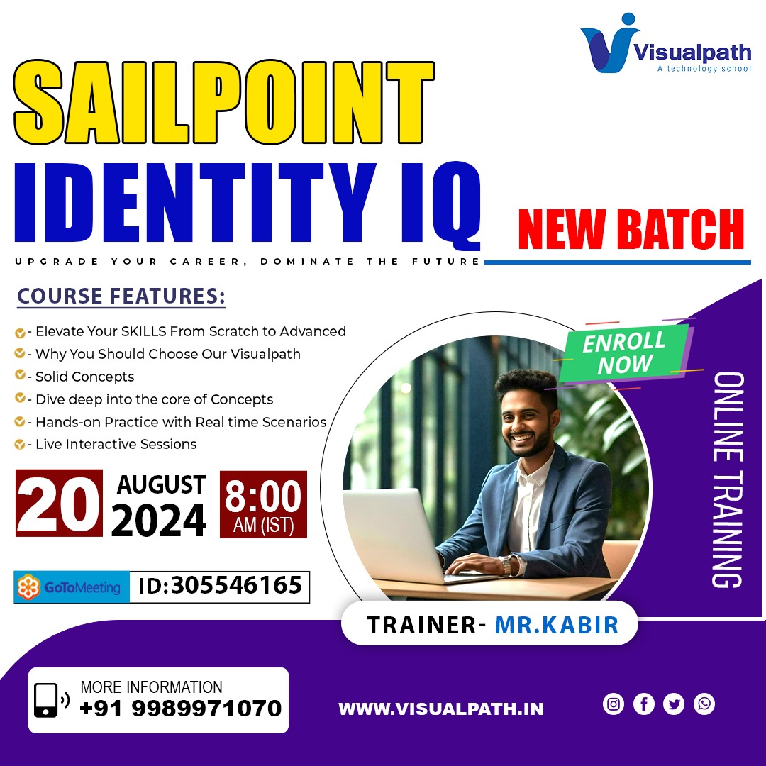 VisualpathPro's tweet photo. Join the link: https://t.co/qiFG1NmMcf
Attend Online #NewBatch On #SailpointIdentityIQ by Mr. Kabhir.
Batch on: 20th August, 2024 @ 8:00 AM (IST).
Call us: +91-9989971070
WhatsApp: https://t.co/n8JEQbFhWz
Visit: https://t.co/RNpS7mMpmn
#SailPoint #sailpointidentity #IBMSecurity https://t.co/nrVNXAS4kO