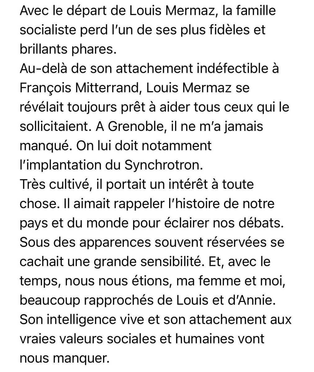 Louis Mermaz nous a quittés