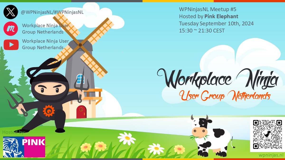 Fellow Workplace Ninjas, we invite you to our next Meetup hosted by Pink Elephant Netherlands. We already have an awesome lineup and program published on our Meetup page. 

Please RSVP here, and we hope to see you next month: meetup.com/nl-NL/wpninjas…