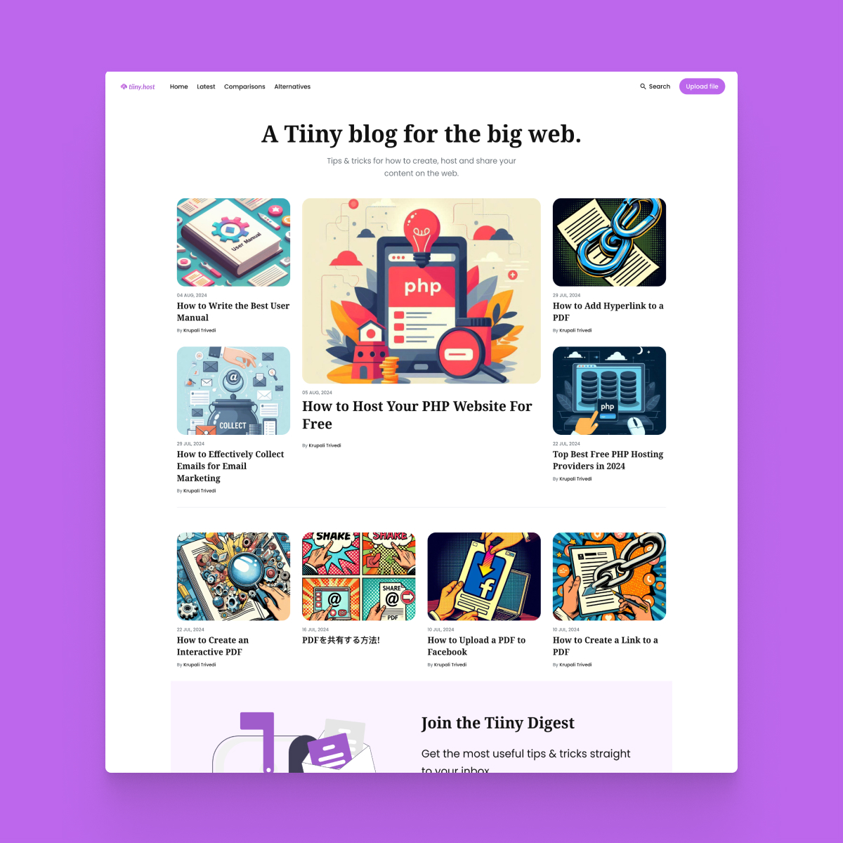 Site of the Day ✨

<a href="/TiinyHost/">Tiiny Host</a> ☞ tiiny.host/blog/

Built with <a href="/anvodstudio/">Anvod Studio</a> &amp; <a href="/jekyllrb/">jekyll</a>