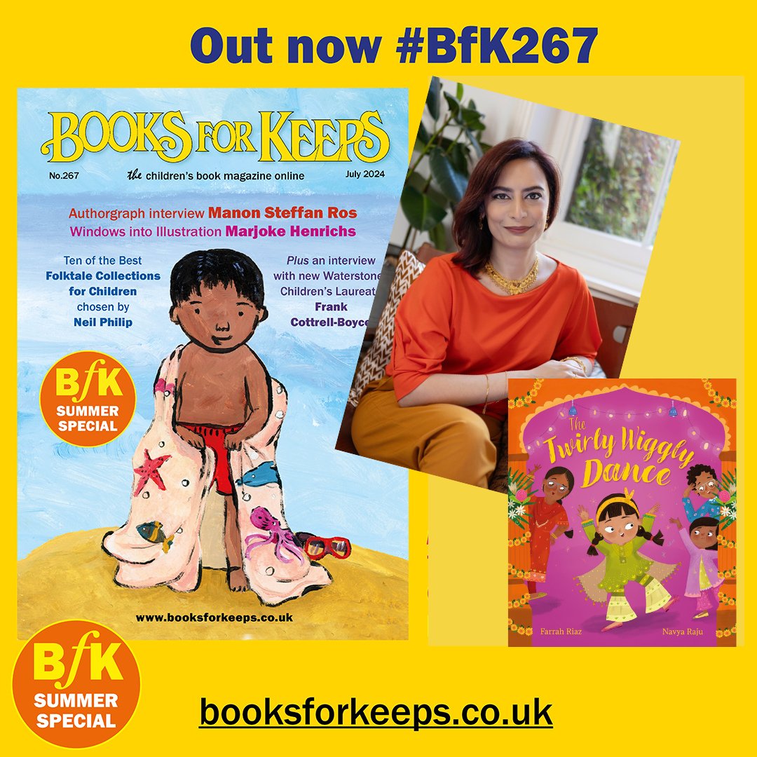 BooksForKeeps's tweet photo. We have a new #BooksforKeeps Book of the Week. It's THE TWIRLY WIGGLY DANCE by Farrah Riaz, illustrations by Navya Raju. In a bonus article for #BfK267, @FarrahRiaz introduces herself and her book ⭐️
https://t.co/D3nxPs4Fwf https://t.co/EoNNCAKebD