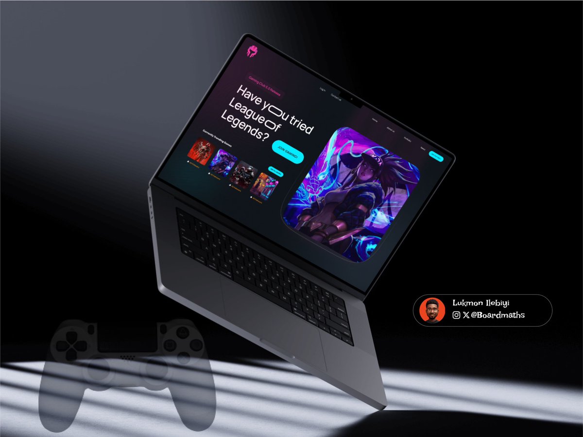 Olabodedesigns's tweet image. Day 16 of My 31-Day Design Challenge: Gaming Website Hero Section 🎮

Today I designed  the hero section of a gaming website! 
Let me know your honest feedback

 #DesignChallenge #DesignSprint #GamingWebsite #HeroSection #UIUX #WebDesign #GameDesign #UserExperience