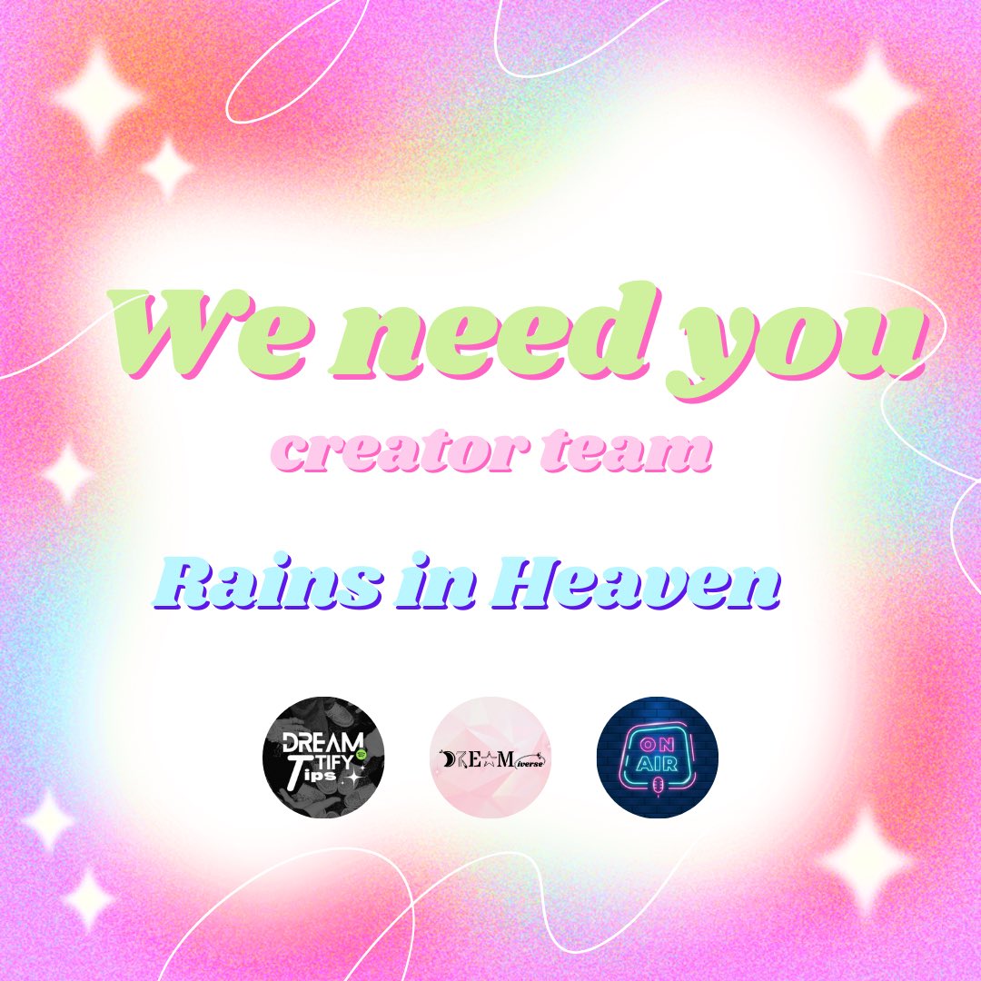 DREAMiverse_VN's tweet photo. โผ๏ธURGENTLY NEEDED CREATOR TEAM
Dreamzens, Rains in Heaven will be released soon!
We have lots of emails to sign up to spotify. We need you to help us sign up those emails to spotify for mass streaming. If you're willing to help pls rep this post/DM @txtfromdjz
#dreamzenhelp https://t.co/bUsLKLhSj2