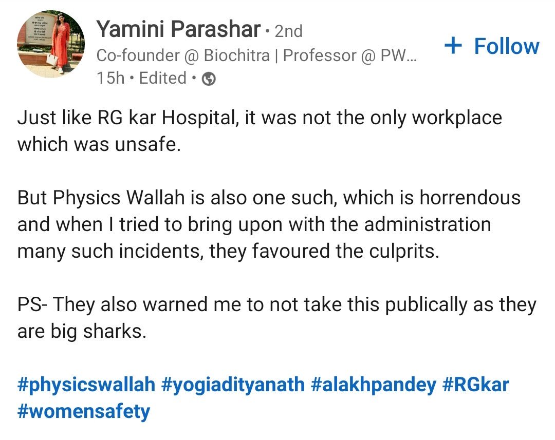 Lap_surgeon's tweet photo. Is it true @PhysicswallahAP ?? https://t.co/YPJ3jyyG5C