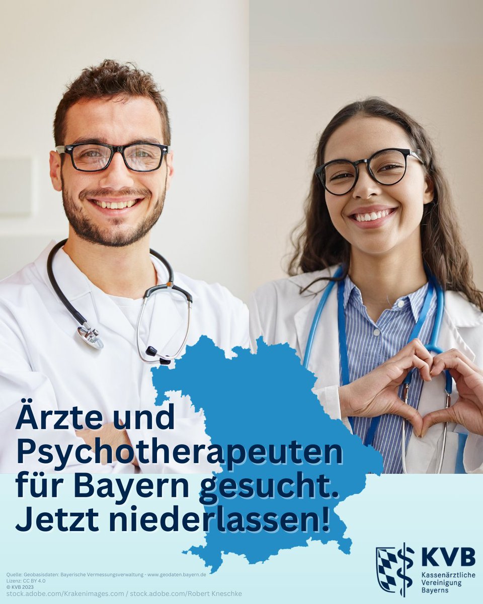 In Bayern gibt es viele Möglichkeiten sich niederzulassen: von der Praxisnachfolge in einer Metropole bis hin zur Tätigkeit🩺 auf dem Land. 🌆🏡In einigen Regionen unterstützen wir Mediziner sogar finanziell beim Einstieg in die ambulante Versorgung: kvb.de/kuenftige-mitg…