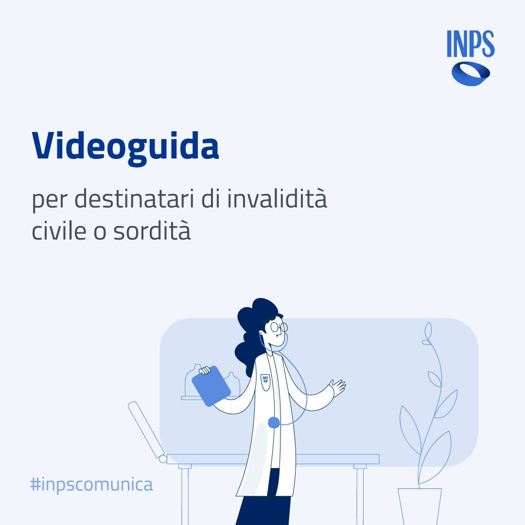 INPS_it's tweet photo. Sei in attesa del verbale per il riconoscimento dell'#invalidità civile o #sordità?
📰 Online la nuova #videoguida dedicata ai destinatari di #invalidità civile o #sordità!
🎥https://t.co/jUHsPJzXn3
🔗 Scopri di più: https://t.co/SBNjQmp0aT
#InpsComunica #Invalidità https://t.co/r9jOX8w1Mm