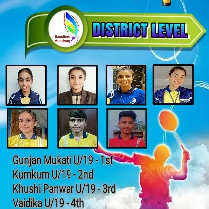 ExcellentAcade2's tweet photo. Players of Excellent Academy will represent Badnagar tehsil in the upcoming district level competition.
Many congratulations to all the selected players.💐💐💐💐 https://t.co/RGjvMwqh31