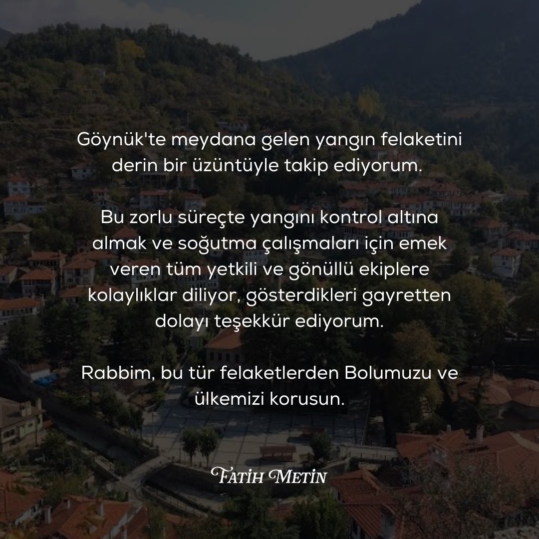 Geçmiş olsun #Bolu #Göynük