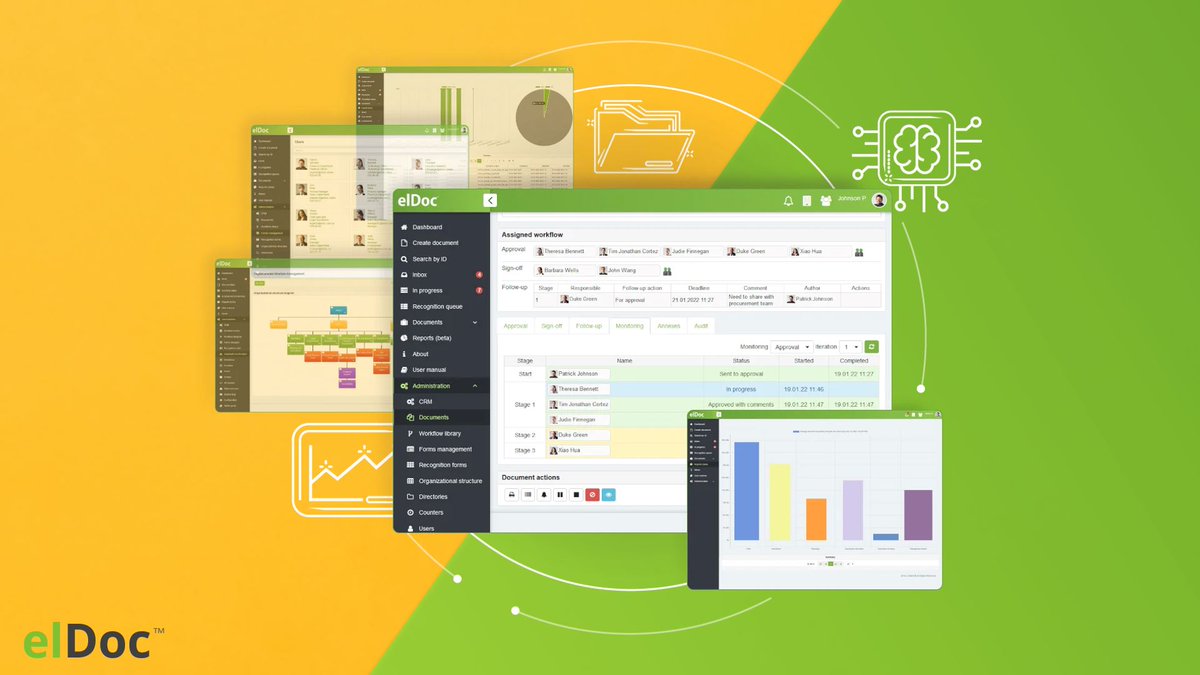 elDoc_online's tweet image. Keep track of your workflow in easy and simple way with #elDoc!
✅ Email Notifications
✅ Alerts & Reminders
✅ Real-Time #Monitoring
Learn more 👉 eldoc.online/features/workf…
#WorkflowControl #ProductivityBoost #Efficiency #OptimizeYourWorkflow #SaaS #NoCode #BPM