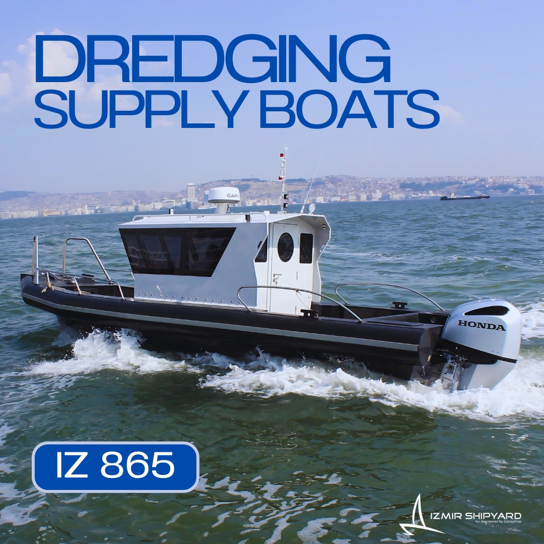 izmir_shipyard's tweet photo. Redefining Maritime Excellence: Izmir Shipyard's Innovative #Dredging Supply #Boats 🚢

IZ 865 HDPE 💪 
🔵Twin HDPE hull for stability
🔵Thrives in rough seas &amp; shallow waters
🔵Virtually indestructible &amp; unsinkable
🔵Sets new safety benchmarks + https://t.co/heVMO6efjz