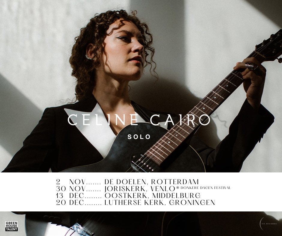 I’m playing 4 acoustic solo shows this winter! Tickets for the tour are on sale now ✨ Find them here: celinecairo.com/#live