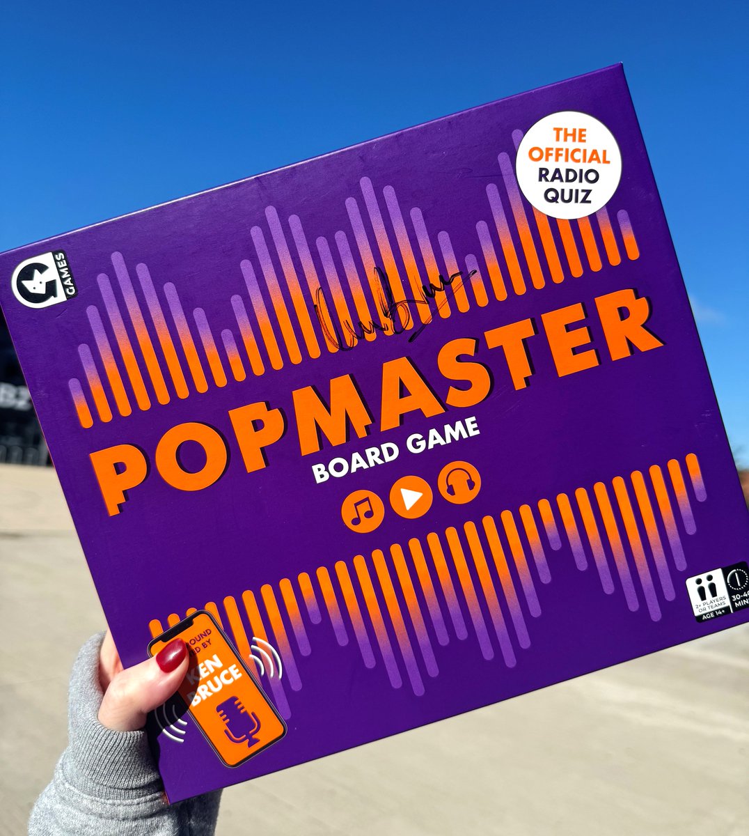 ✨🎤 WEEKEND POPMASTER GIVEAWAY! 🎤✨

Win a signed copy (thanks <a href="/RealKenBruce/">Ken Bruce</a>!) of our Popmaster Board Game! 

Simply RETWEET this post, drop us a FOLLOW and TAG another huuuuge <a href="/PopmasterTM/">Popmaster</a> fan!

*T&amp;C's apply, UK Only, Ends 19/08/24 at 11:59pm. 
#giveaway #win #popmaster