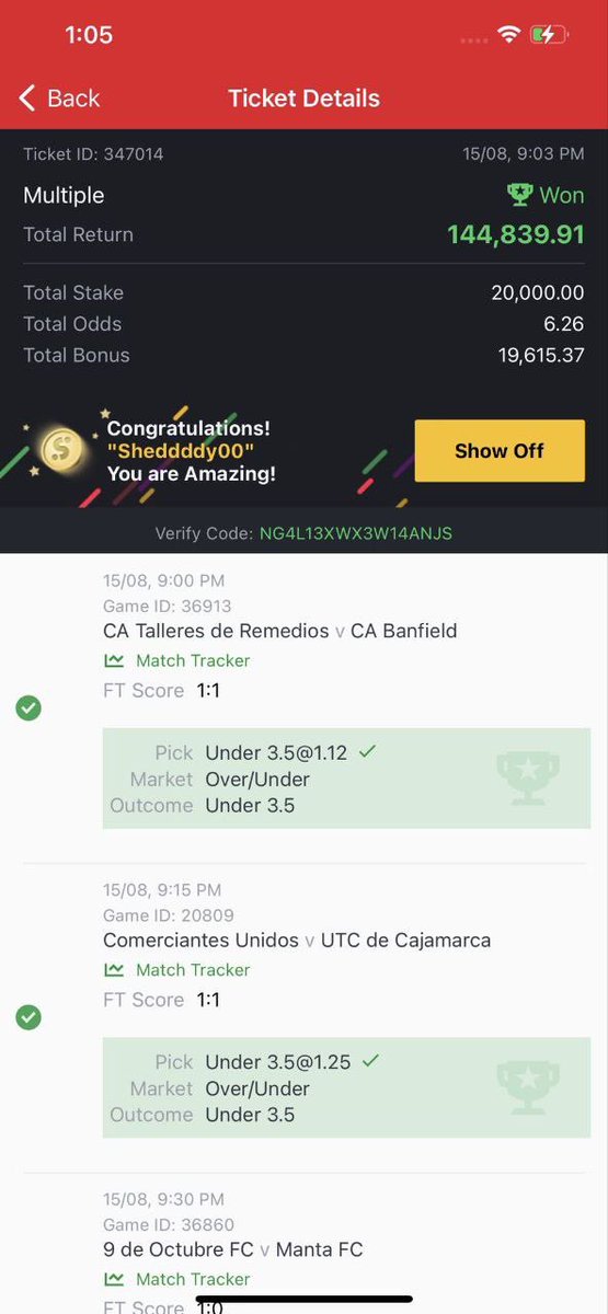 KINGBETIPZ's tweet photo. Some winning tickets ❤️❤️❤️ https://t.co/U3DUrKlFrN