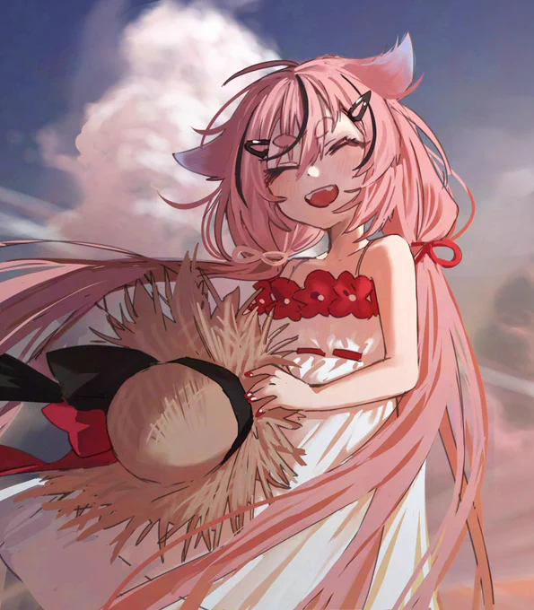 今日もいっぱい遊んだね 