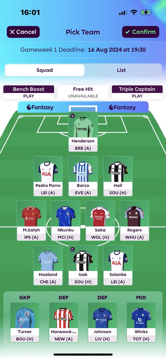 BBCww2's tweet photo. @FPLFalse9 Please rate my team https://t.co/nrVqrX7fPF
