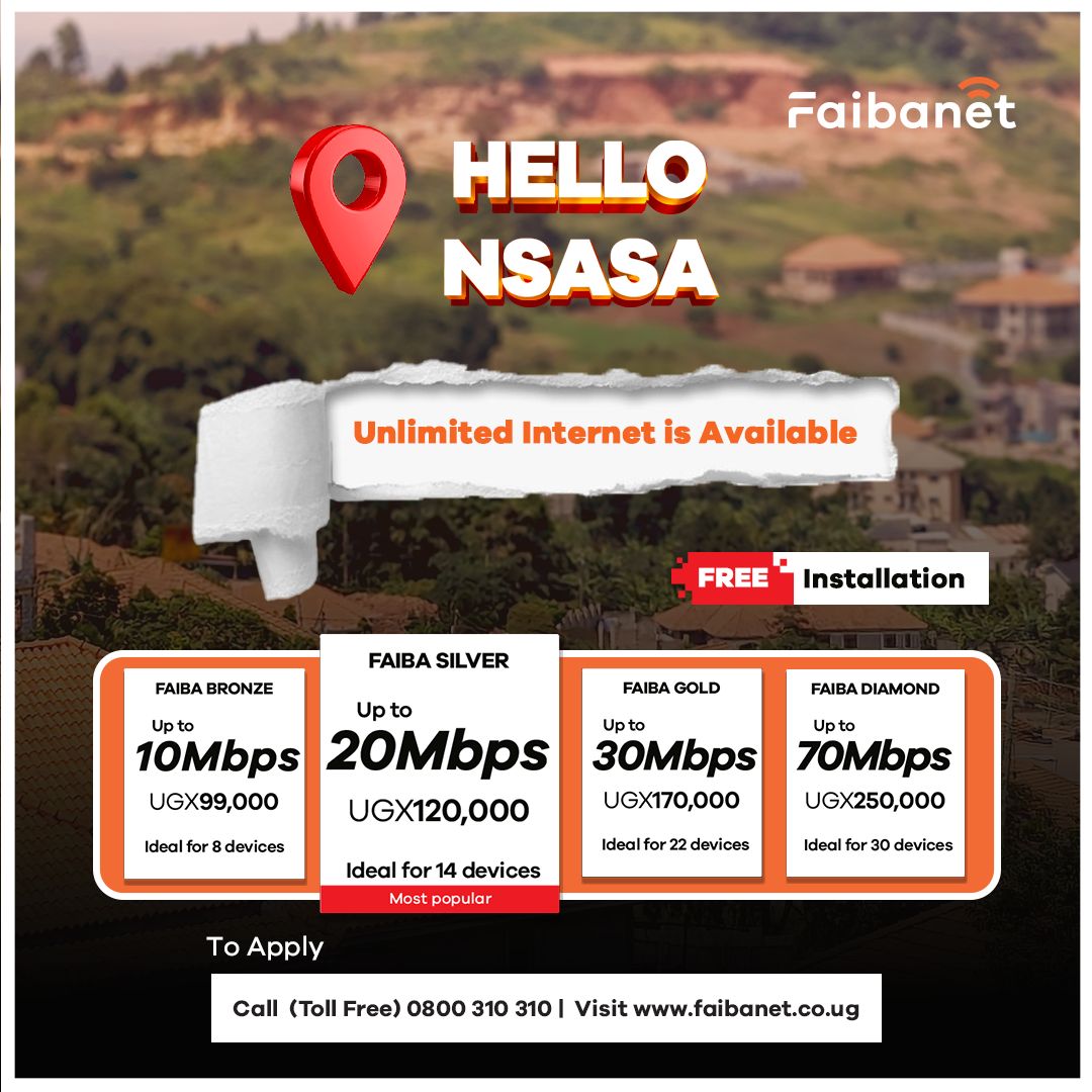 faibanet's tweet image. Jambo Nsasa👋 

Get unlimited internet with speeds that suit your lifestyle. With Free installation, you get connected at no extra cost. Contact us and we can get you set up within no time.

#UnlimitedInternetExperience #GetMoreForLess