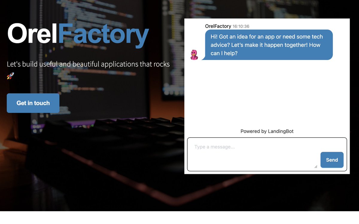 I just deployed a demo of my new chatbot on my website if you are curious to see it running ! 🎉

➡️ orelfactory.fr

#buildinpublic