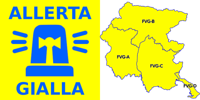 #AllertameteoFVG ALLERTA REGIONALE N.22/2024: DALLE ORE 00:00 ALLE ORE 24:00 DEL 18/08 ALLERTA GIALLA PER TEMPORALI FORTI SU TUTTA LA REGIONE bit.ly/3lcJsoh