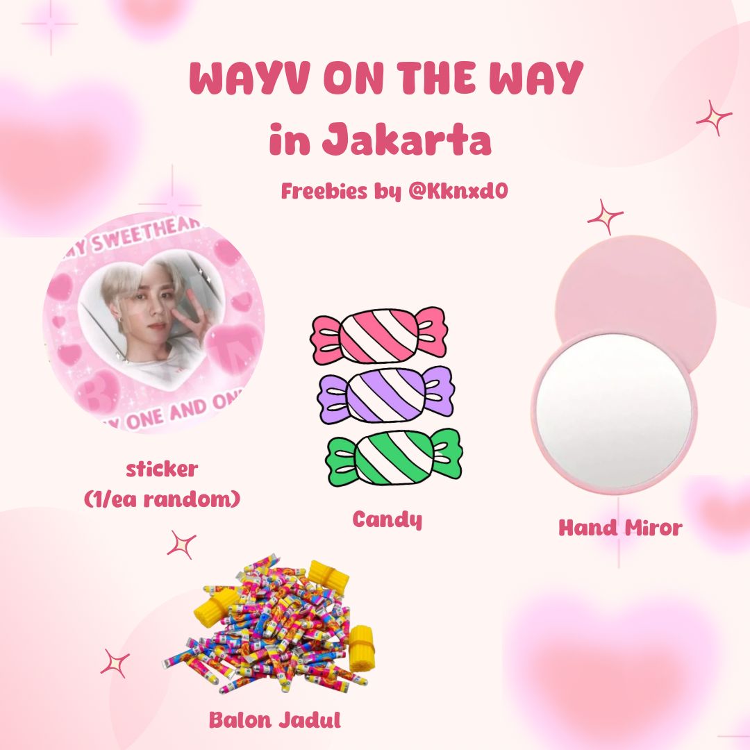 Kknxd0's tweet photo. 🌞FREEBIES WAYV ON THE WAY IN JAKARTA🌞

How to get:
• Like/RT this tweet
• Say "Hi" to me
• Limited quantity

🗓 05.10.24
📍Istora Senayan
⏰️ TBA https://t.co/XVW97cMExs