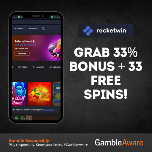 coindesktimes's tweet photo. 🎉 Monday &amp; Tuesday Offer at Rocketwin Casino! 🎉  

Grab 33% bonus + 33 Free Spins!  

👉 https://t.co/pVcADxvjHS  

#Bonus #FreeSpins #Rocketwin https://t.co/ld5s7iGP4b