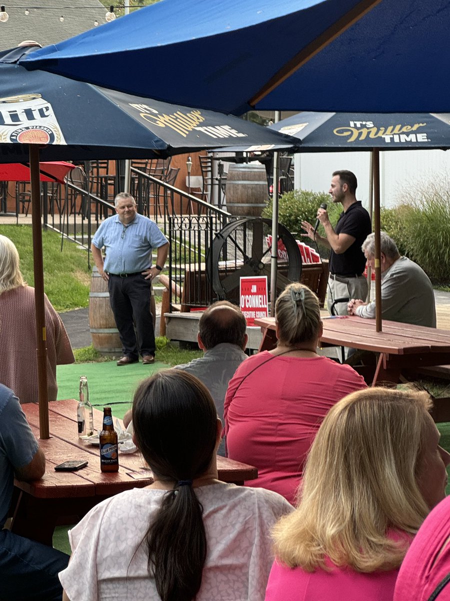 2JimOConnell's tweet photo. Thank you Team O’Connell! What a wonderful night with a great crowd for our Summer Bash at the Auburn Pitts. I’m so grateful to everyone who came out and pitched in and we’re ready to get this done. https://t.co/FMfNle8UDw