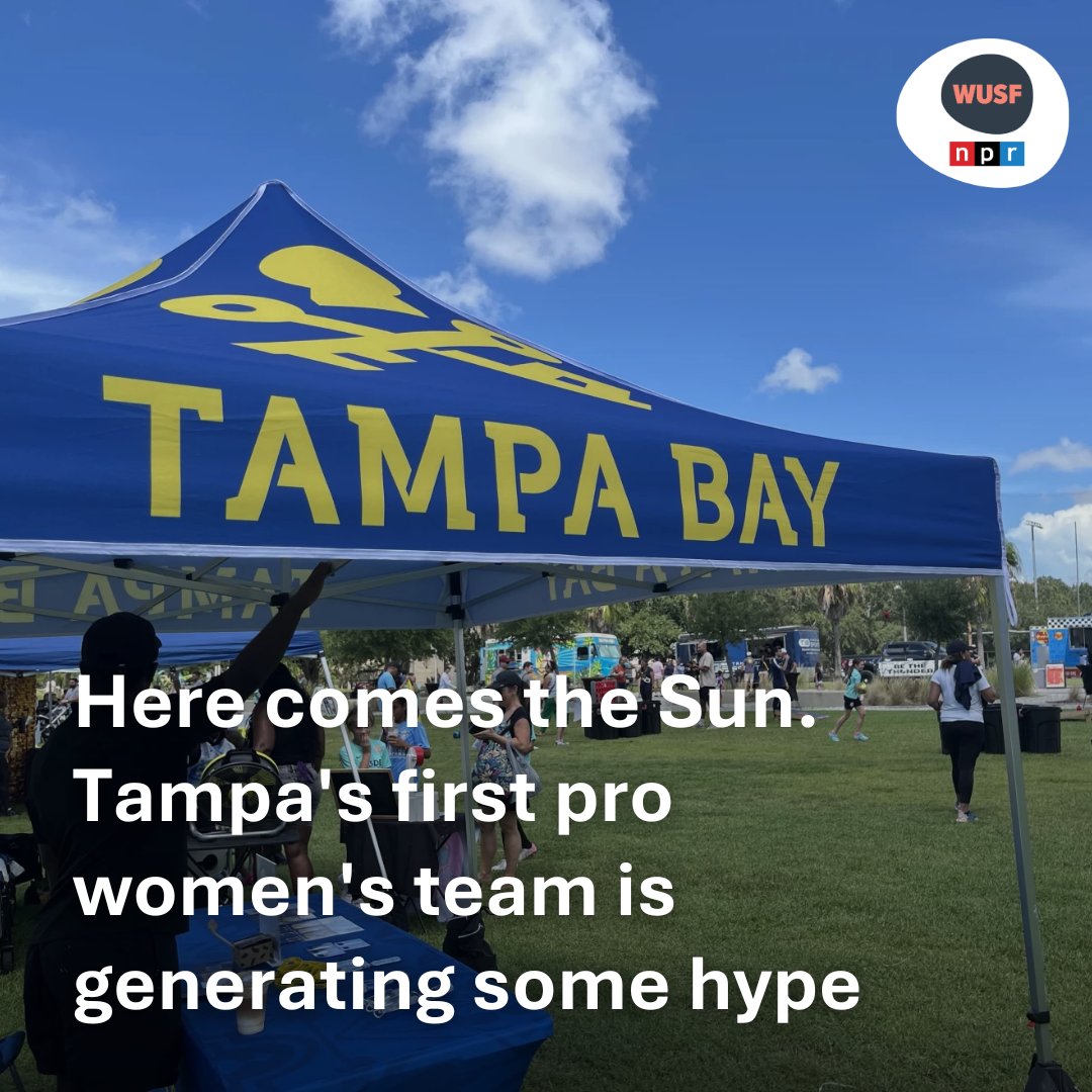There's lots of interest in <a href="/TampaBaySunFC/">Tampa Bay Sun FC</a> even before they play their first game on Sunday.
wusf.org/sports/2024-08…