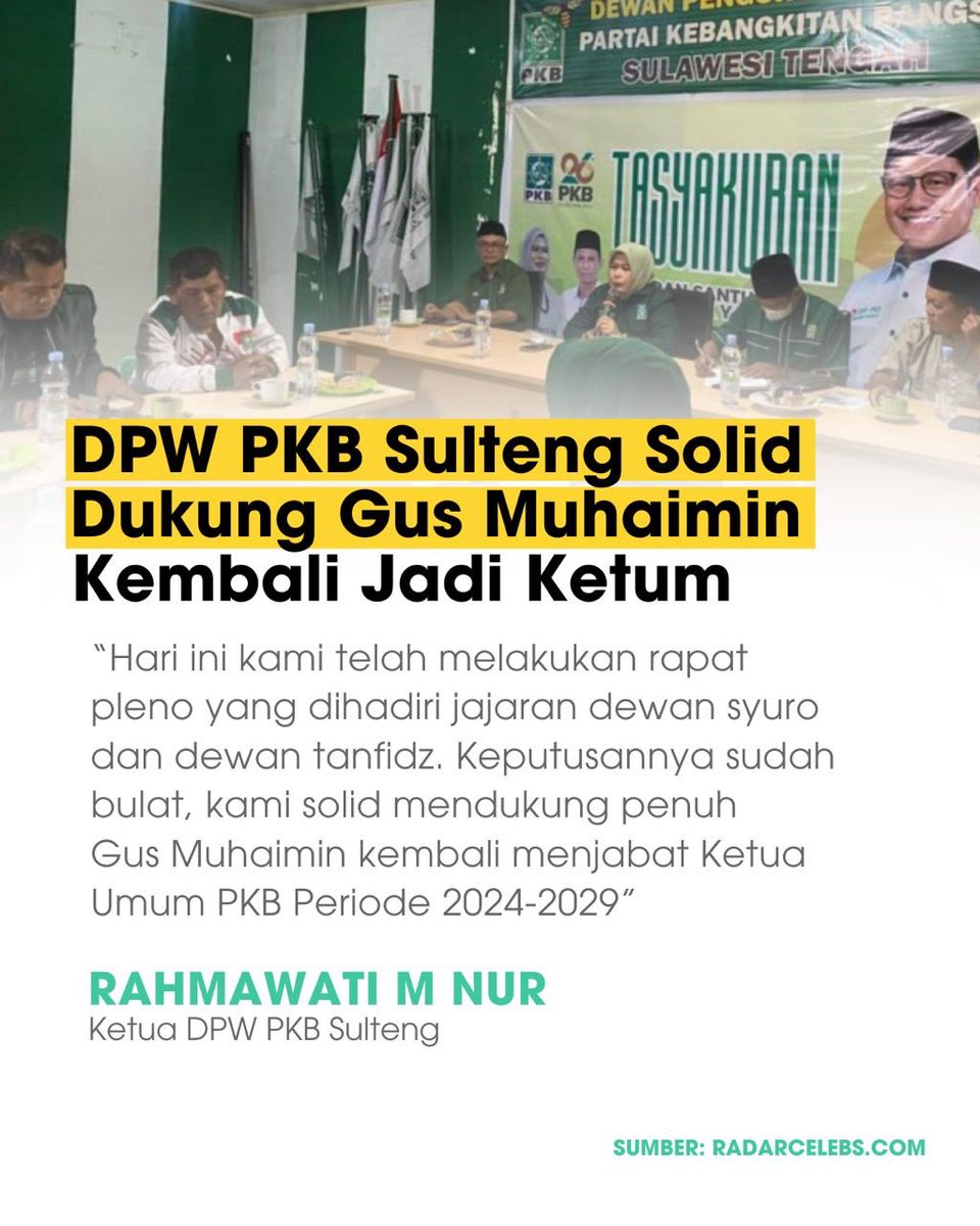 voiceofpkb's tweet photo. DPW dan DPC PKB Se-Bangka Belitung, Kalimantan Utara, Sulawesi Tengah, Maluku Utara, berkomitmen untuk menyukyseskan buktamar PKB ke IV dan Gus Muhaimin untuk terpilih menjadi Ketua Umum PKB lagi
#MuktamarPKB #PKB #DPWPKB https://t.co/Cw0Ns63g9N