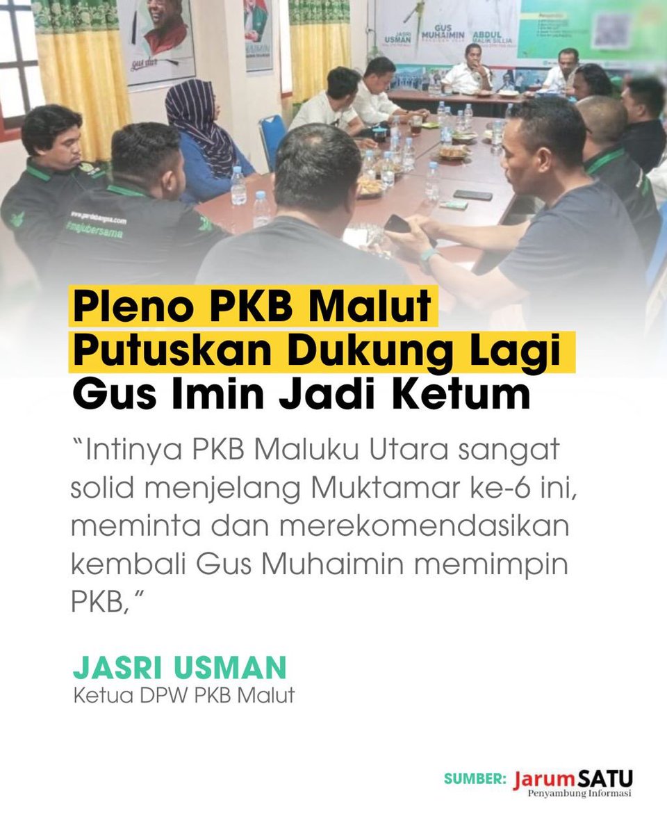 voiceofpkb's tweet photo. DPW dan DPC PKB Se-Bangka Belitung, Kalimantan Utara, Sulawesi Tengah, Maluku Utara, berkomitmen untuk menyukyseskan buktamar PKB ke IV dan Gus Muhaimin untuk terpilih menjadi Ketua Umum PKB lagi
#MuktamarPKB #PKB #DPWPKB https://t.co/Cw0Ns63g9N