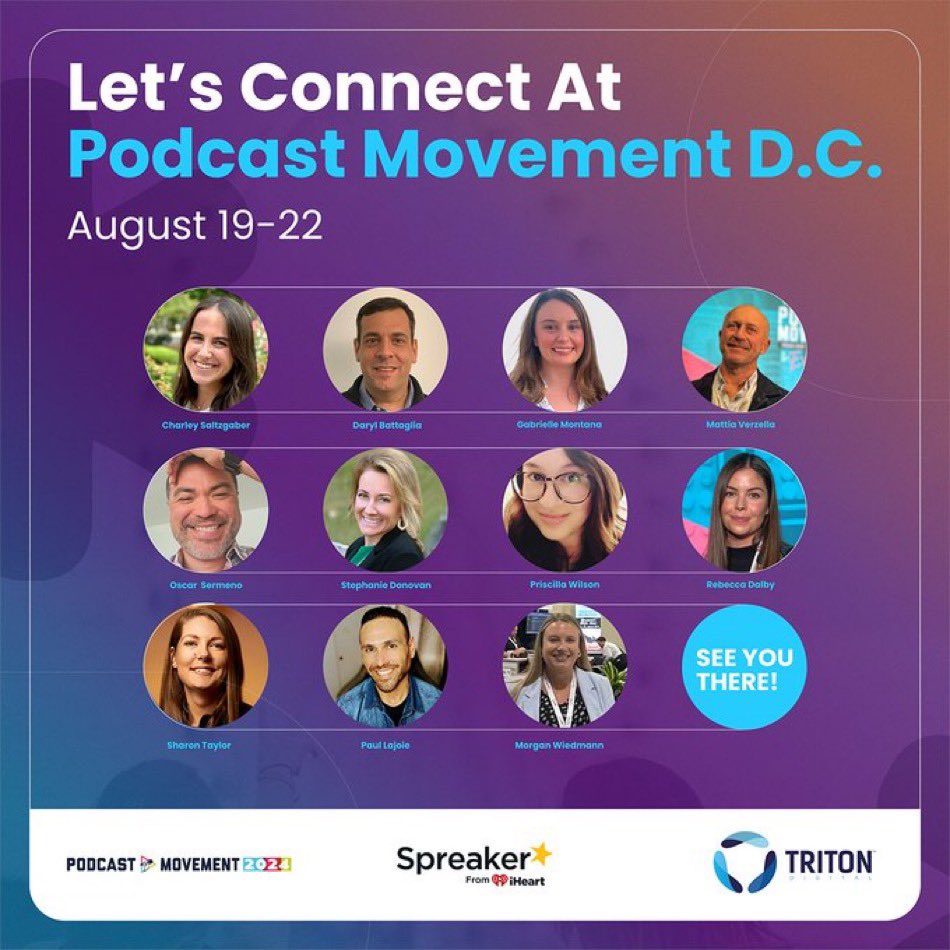 Spreaker (@spreaker) on Twitter photo ‘Twas the weekend before <a href="/PodcastMovement/">Podcast Movement</a> & the <a href="/TritonDigital/">Triton Digital</a> teams are gearing up for an exciting week.
Let’s connect & talk about #audio #podcasting #measurement #brandsuitability & more!
We’ll be at booth # 504 - let’s connect!
info.tritondigital.com/podcast-moveme… ‘Twas the weekend before <a href="/PodcastMovement/">Podcast Movement</a> & the <a href="/TritonDigital/">Triton Digital</a> teams are gearing up for an exciting week.
Let’s connect & talk about #audio #podcasting #measurement #brandsuitability & more!
We’ll be at booth # 504 - let’s connect!
info.tritondigital.com/podcast-moveme…