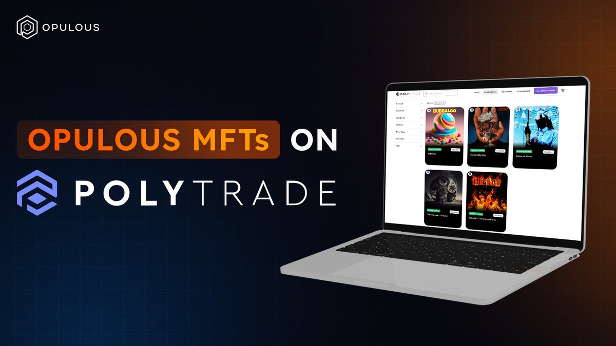 Hey #OPULFAM! 

Ready to trade MFTs on Polytrade? You can now buy &amp;  MFTs on <a href="/Polytrade_fin/">Polytrade</a> via Arbitrum! 

Learn more: opulous.ink/OpulousMFTsPol.

 #Opulous #MFTs #Polytrade