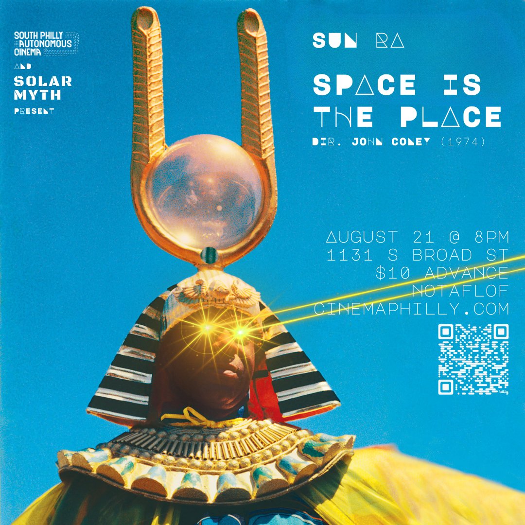 This coming Wednesday 08/21 we're delighted to screen Space Is The Place at Solar Myth. Advance tickets are going fast: ticketstripe.com/events/4976105…